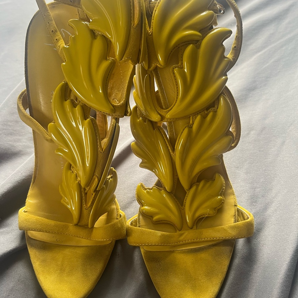 Yellow Strappy Women's Sandals
